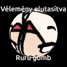 a drawing of a face with a foreign language caption