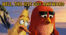 Well, This Just Got Awkward GIF - Angry Birds Movie Awkward Sad GIFs