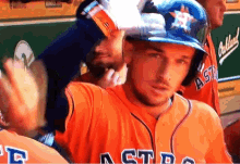 Houston Astros Alex Bregman GIF - Houston Astros Alex Bregman Hat Off GIFs