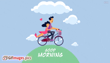 Good Morning Greetings GIF - Good Morning Greetings Riding Bike GIFs