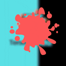 a man with tattoos sits in a lotus position on a blue and red background