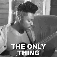 The Only Thing Moses Sumney GIF - The Only Thing Moses Sumney Keeps Me Alive Song GIFs