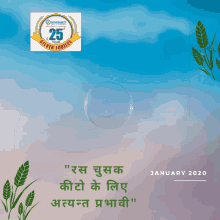 a poster for the 25th anniversary of indiamart