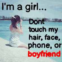 Im A Girl Dont Touch GIF