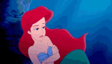 溜息　ため息　ためいき　アリエル　ディズニー GIF - Sigh Ariel Disney GIFs