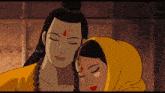 a cartoon drawing of a man and a woman with the words hdindia4u.tv below them