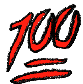 100 Emoji Sticker - 100 Emoji Sticker Stickers