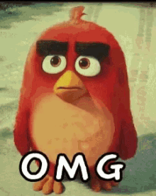 Angry Birds Red GIF - Angry Birds Red Omg GIFs