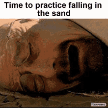 Mr White Falls In Sand Time To Practice Falling In The Sand GIF - Mr White Falls In Sand Time To Practice Falling In The Sand Jesse GIFs