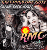 greetings one guts salam satu nyali rmc rock metal community poster