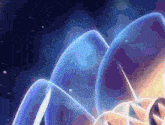 a computer generated image of a jellyfish with a blue background