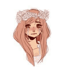 Sad Flower Pastel Girl GIF - Sad Flower Pastel Girl GIFs
