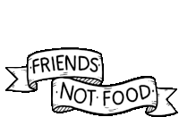 Alba Paris Vegan Sticker - Alba Paris Vegan Friends Not Food Stickers