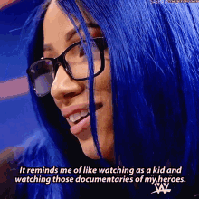 Sasha Banks Reminds Me Of Watching As A Kid GIF - Sasha Banks Reminds Me Of Watching As A Kid Documentaries Of My Heroes GIFs