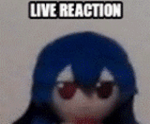 Live Reaction Fumo GIF - Live Reaction Fumo Blue GIFs