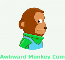 awkward monkey awkward monkey coin meme coin awkwardmonkey monkey