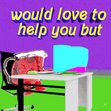 Koolaid Man Would Love To Help You But GIF - Koolaid Man Would Love To Help You But Im In The Middle Of GIFs