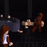 chewbacca and c3po are playing a video game together