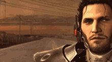 Jetstream Sam Rubbing His Chin/Thinking Metal Gears Rising GIF Meme Template