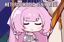 a cartoon of a girl with heterophobia isn 't real but but