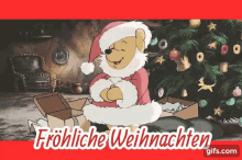 Winnie Puuh: Fröhliche Weihnachten GIF - Merry Christmas Christmas Christmas Tree GIFs