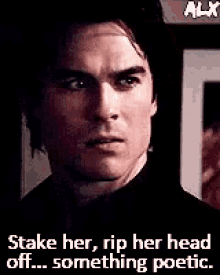 Tvd Stake Her GIF - Tvd Stake Her Rip Her Head Off GIFs