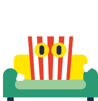 Film Popcorn Sticker - Film Popcorn Snack Stickers