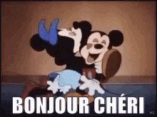 Bonjour Chéri GIF - Bonjour Chéri Kiss Mini Mouse GIFs