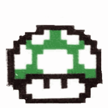 Green Shroom Mario GIF - Green Shroom Mario Pixel GIFs