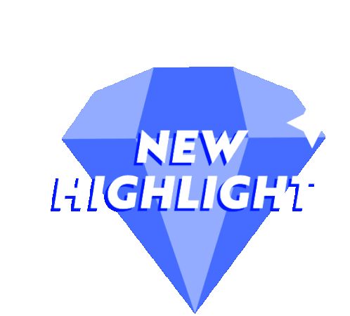 Diamond New Highlight Sticker - Diamond New Highlight Cobalt Blue Diamond Stickers