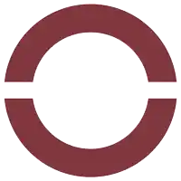 a gray circle with a white line through it