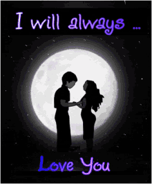 Full Moon I Will Always Love You GIF - Full Moon I Will Always Love You Kiss GIFs