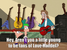 Phineas And Ferb Arent You A Little Young GIF - Phineas And Ferb Arent You A Little Young Love Handel GIFs