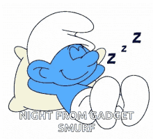 Smurf Sleeping GIF - Smurf Sleeping Sound GIFs