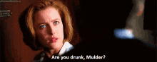 Scully Are You Drunk Mulder GIF - Scully Are You Drunk Mulder X Files GIFs