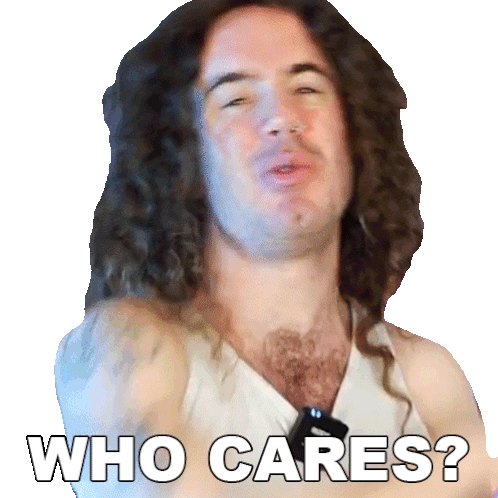 Who Cares Bradley Hall Sticker - Who Cares Bradley Hall It'S Okay Stickers