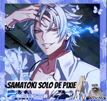 a picture of a man with the words samatoki solo de pixie