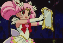 Sailor Chibi Moon Mirror GIF - Sailor Chibi Moon Mirror GIFs
