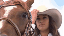 Cowgirl And Horse GIF