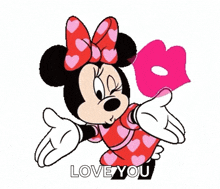 Kiss Minnie Mouse GIF - Kiss Minnie Mouse Fly Kiss GIFs
