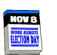 Vote Worker Sticker - Vote Worker Wfh Stickers