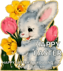 Happy Easter Easter Sunday GIF - Happy Easter Easter Sunday Rabbit GIFs