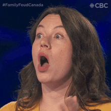Surprised Ms Amy GIF - Surprised Ms Amy Family Feud Canada GIFs
