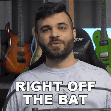 Right Off The Bat Andrew Baena GIF - Right Off The Bat Andrew Baena First Things First GIFs