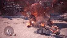a screenshot of a video game shows a monster being attacked by noah
