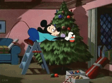 Mickey Mouse Christmas Tree GIF