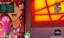 a screenshot of a video game that says uta