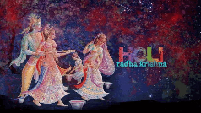 Happy Holi Radha Krishna GIF - Happy Holi Radha Krishna Greetings -  Discover & Share GIFs