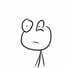 a black and white drawing of a cartoon character with a huge mouth