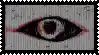 a close up of a person 's eye in a frame on a film strip .